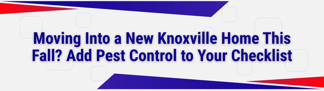 Moving Into a New Knoxville Home This Fall? Add Pest Control to Your Checklist